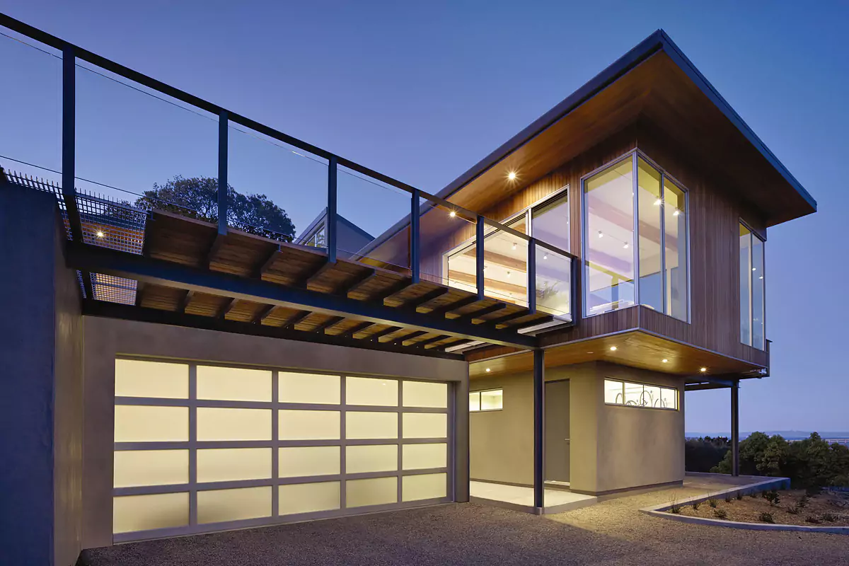 Modern Aluminum Residential Garage Doors